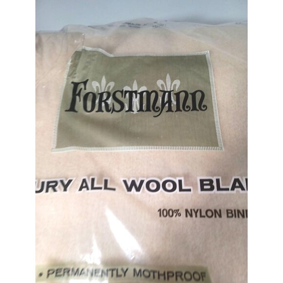 NEW! Vintage 1960s Forstmann Luxury Virgin Wool Twin Blanket by Stevens Fabrics - Picture 10 of 12